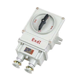 China 2 Poles Explosion Proof Changeover Switch , 60A Explosion Proof Rotary Switch factory